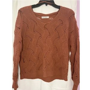 Moon & Madison Burnt Orange Sweater